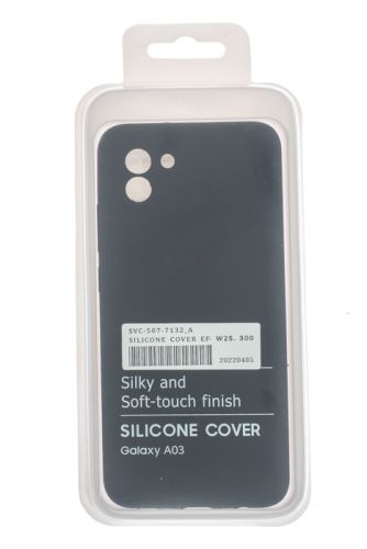 Чехол-накладка для Samsung A035F A03 SILICONE CASE OP закрытый черный (3) оптом, в розницу Центр Компаньон фото 4