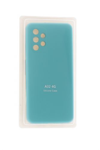 Чехол-накладка для Samsung A325F A32 VEGLAS SILICONE CASE закрытый бирюзовый (2) оптом, в розницу Центр Компаньон