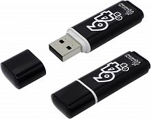 Купить USB 2.0 флэш карта 64 Gb Smart Buy Glossy черный оптом, в розницу в ОРЦ Компаньон