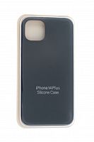 Чехол-накладка для iPhone 14 Plus SILICONE CASE закрытый (18) черный - фото