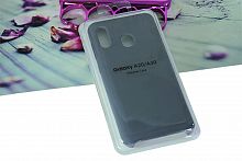 Чехол-накладка для Samsung A305F A30/A205F A20 SILICONE CASE темно-серый - фото