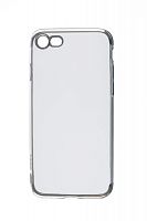 Чехол-накладка для iPhone 7/8/SE ELECTROPLATED TPU DOKA серебро - фото
