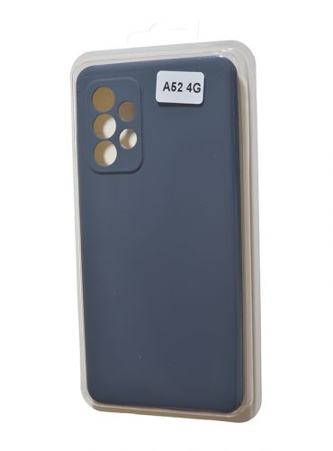 Чехол-накладка для Samsung A525F A52 VEGLAS SILICONE CASE закрытый темно-синий (8) оптом, в розницу Центр Компаньон