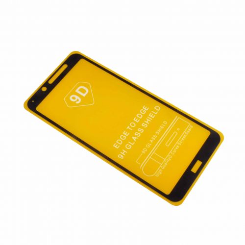 Защитное стекло для XIAOMI Redmi 7A FULL GLUE VEGLAS YELLOW картон черный - фото фото 3