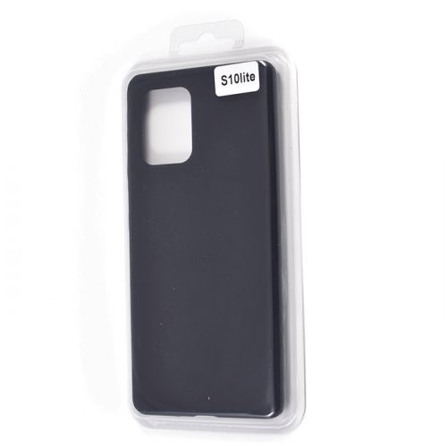 Чехол-накладка для Samsung G770 S10 Lite VEGLAS SILICONE CASE закрытый черный (3) оптом, в розницу Центр Компаньон