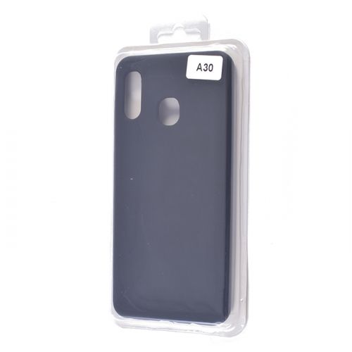 Чехол-накладка для Samsung A305F A30/A205F A20 VEGLAS SILICONE CASE закрытый черный (3) оптом, в розницу Центр Компаньон