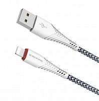 Купить Кабель USB Lightning 8Pin BOROFONE BX25 Powerful 2.4A 1м белый оптом, в розницу в ОРЦ Компаньон