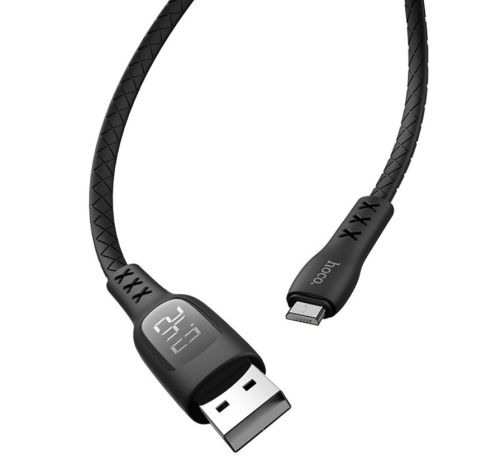 Кабель USB-Micro USB HOCO S6 Sentinel LED 2.4A 1.2м черный оптом, в розницу Центр Компаньон фото 2