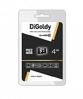 Карта памяти MicroSD 4 Gb Класс 10 DiGoldy без адаптера - фото