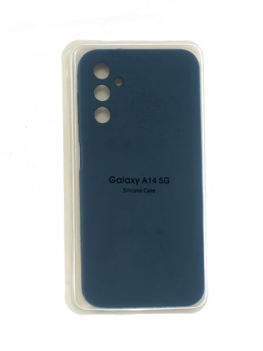 Чехол-накладка для Samsung A145 A14 VEGLAS SILICONE CASE закрытый темно-синий (8) - фото
