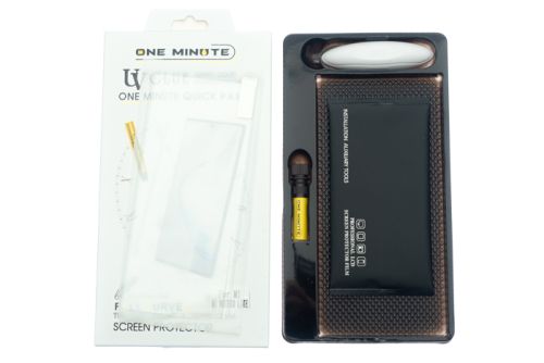 Защитное стекло для XIAOMI Mi Note 10 Lite 3D CURVED УФ/UV Лампа ONE MINUTE коробка прозрачный оптом, в розницу Центр Компаньон фото 2