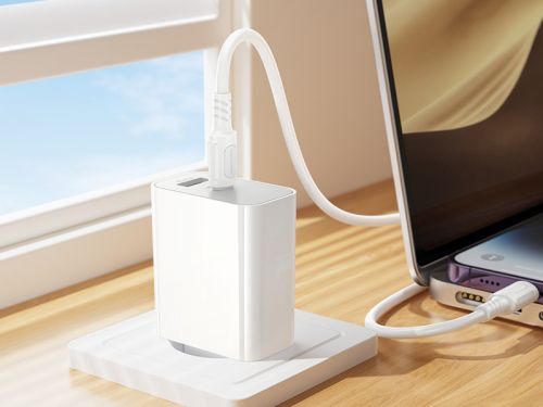 СЗУ Type-C BOROFONE BA108A 3A PD30W QC3.0 кабель Lightning 8Pin белый - оптовая продажа фото 4 СЗУ Type-C BOROFONE BA108A 3A PD30W QC3.0 кабель Lightning 8Pin белый - фото фото 4