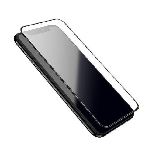 Защитное стекло для iPhone XS Max/11 Pro Max FULL GLUE (желтая основа) картон черный оптом, в розницу Центр Компаньон