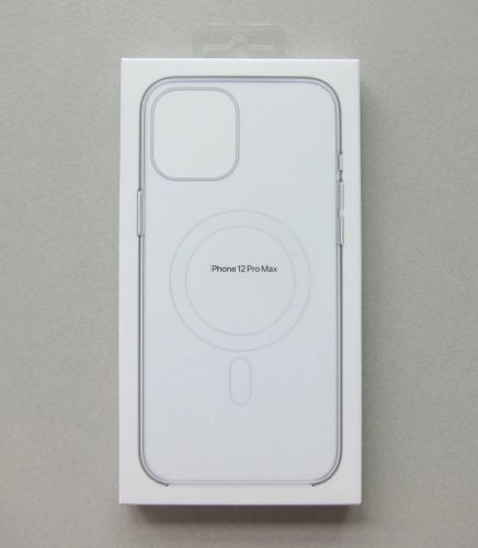 Чехол-накладка для iPhone 12 Pro Max Clear TPU поддержка MagSafe прозрачный коробка оптом, в розницу Центр Компаньон фото 2