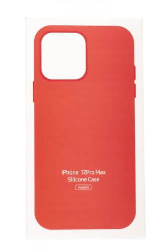 Чехол-накладка для iPhone 12 Pro Max SILICONE TPU поддержка MagSafe розовый коробка оптом, в розницу Центр Компаньон фото 4