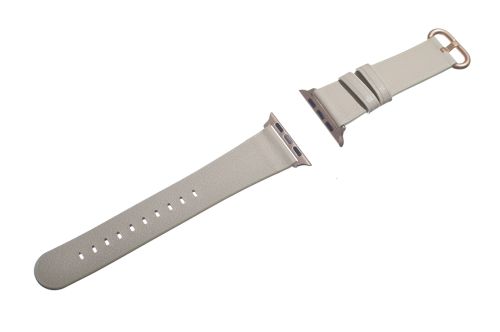 Ремешок для Apple Watch Leather With Buckle 38/40/41mm белый оптом, в розницу Центр Компаньон
