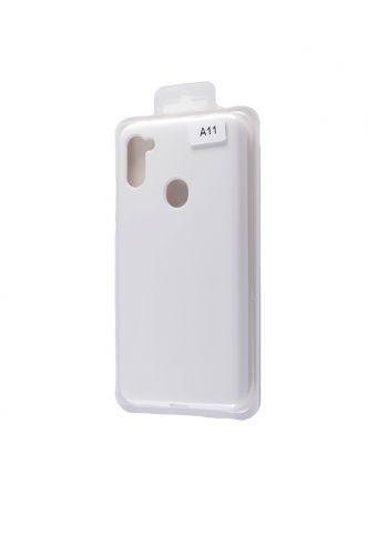 Чехол-накладка для Samsung A115F A11 VEGLAS SILICONE CASE закрытый белый (9) оптом, в розницу Центр Компаньон