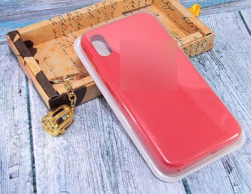 Чехол-накладка для iPhone X/XS SILICONE CASE 007001 красный - фото фото 2