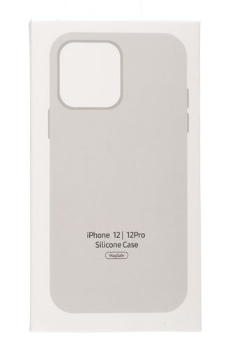Чехол-накладка для iPhone 12\12 Pro SILICONE TPU поддержка MagSafe белый коробка - оптовая продажа фото 4 Чехол-накладка для iPhone 12\12 Pro SILICONE TPU поддержка MagSafe белый коробка - фото фото 4