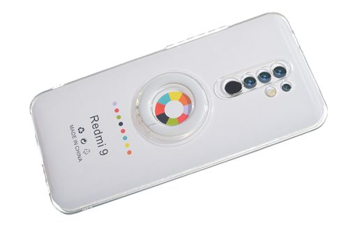 Чехол-накладка для XIAOMI Redmi 9 NEW RING TPU белый оптом, в розницу Центр Компаньон фото 3