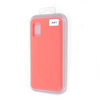 Чехол-накладка для Samsung A415F A41 SILICONE CASE NL ярко-розовый (12) - фото