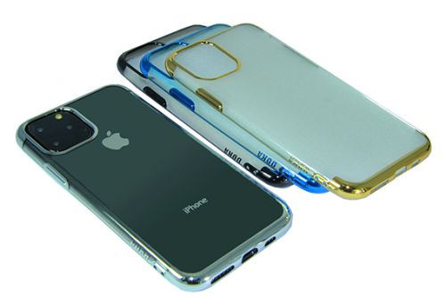 Чехол-накладка для iPhone 11 Pro Max ELECTROPLATED TPU DOKA серебро оптом, в розницу Центр Компаньон фото 4