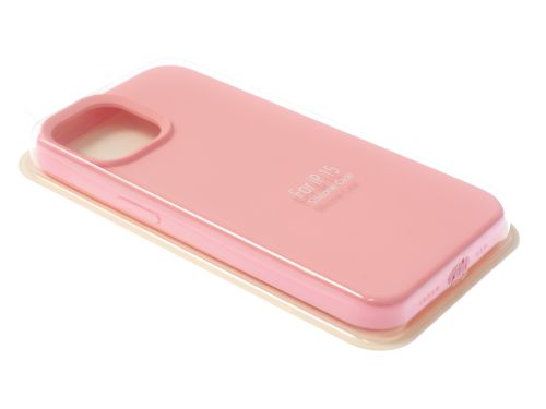 Чехол-накладка для iPhone 15 SILICONE CASE закрытый розовый (6) оптом, в розницу Центр Компаньон фото 2