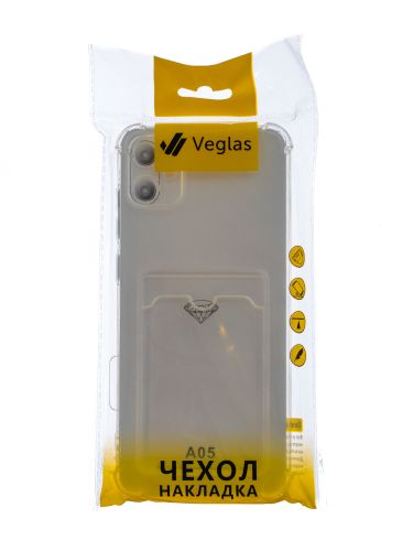 Чехол-накладка для Samsung A055F A05 VEGLAS Air Pocket прозрачный оптом, в розницу Центр Компаньон фото 4