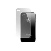 Защитное стекло для iPhone 4/4S МАТОВОЕ Заднее черный пакет - фото