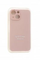 Чехол-накладка для iPhone 13 Mini VEGLAS SILICONE CASE Защита камеры светло-розовый (19) - фото