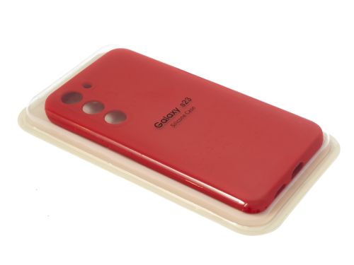 Чехол-накладка для Samsung S911B S23 VEGLAS SILICONE CASE закрытый красный (1) оптом, в розницу Центр Компаньон фото 2