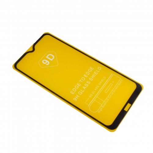 Защитное стекло для XIAOMI Redmi 8 FULL GLUE VEGLAS YELLOW картон черный - фото фото 3