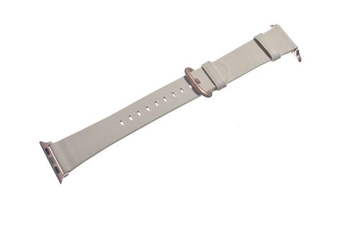 Ремешок для Apple Watch Leather With Buckle 38/40/41mm белый оптом, в розницу Центр Компаньон фото 2
