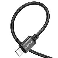 Кабель USB Lightning 8Pin BOROFONE BX87 Sharp 2.4A 1м черный - фото