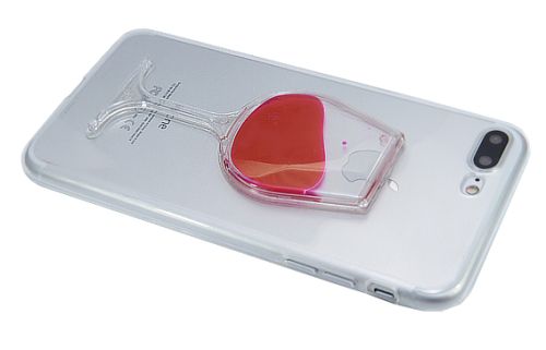Чехол-накладка для iPhone 7/8 Plus БОКАЛ TPU красный оптом, в розницу Центр Компаньон фото 3