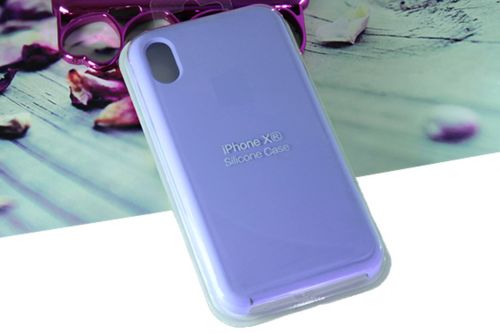 Чехол-накладка для iPhone XR SILICONE CASE сиреневый (41) - фото