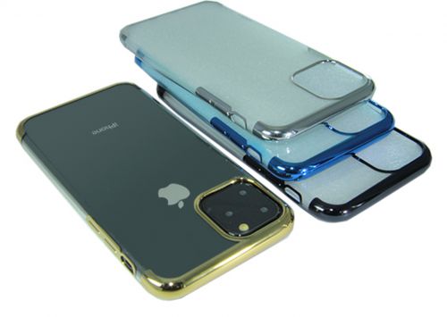 Чехол-накладка для iPhone 11 Pro Max ELECTROPLATED TPU DOKA золото - фото фото 2