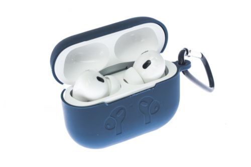 Чехол для наушников Airpods Pro 2 Silicone темно-синий - оптовая продажа фото 2 Чехол для наушников Airpods Pro 2 Silicone темно-синий - фото фото 2