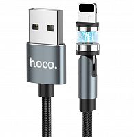 Кабель USB Lightning 8Pin HOCO U94 Rotating Magnetic 2.4A 1.2м черный - фото