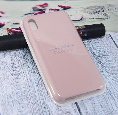 Чехол-накладка для iPhone XS Max SILICONE CASE светло-розовый (19) оптом, в розницу Центр Компаньон фото 2