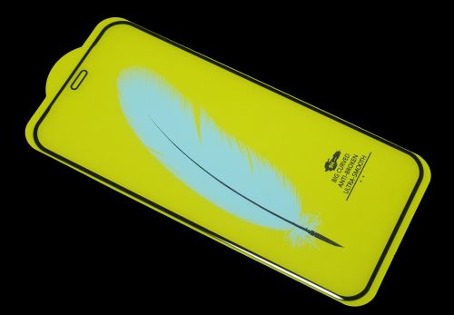 Защитное стекло для iPhone 12 Mini 11D FULL GLUE (Перо) пакет черный - фото фото 3