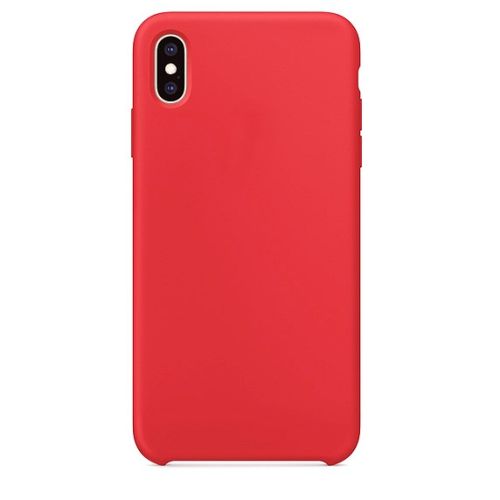 Чехол-накладка для iPhone X/XS SILICONE CASE закрытый красный (14) оптом, в розницу Центр Компаньон