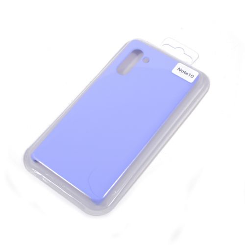 Чехол-накладка для Samsung N970 Note 10 SILICONE CASE NL сиреневый (13) - фото фото 2