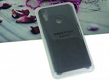 Чехол-накладка для HUAWEI Y7 2019 SILICONE CASE темно-серый - фото