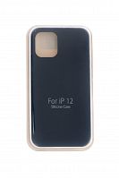 Чехол-накладка для iPhone 12 Mini VEGLAS SILICONE CASE закрытый (18) черный - фото