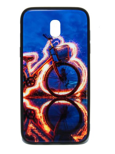 Чехол-накладка для Samsung J730 J7 2017 LOVELY GLASS TPU велосипед коробка оптом, в розницу Центр Компаньон