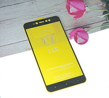 Купить Защитное стекло для XIAOMI Redmi 5A FULL GLUE (желтая основа) картон черный оптом, в розницу в ОРЦ Компаньон