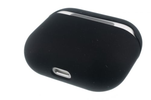 Чехол для наушников Airpods 3 Silicone case черный - фото фото 3