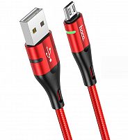 Купить Кабель USB-Micro USB HOCO U93 Shadow 2.4A 1.2м красный оптом, в розницу в ОРЦ Компаньон