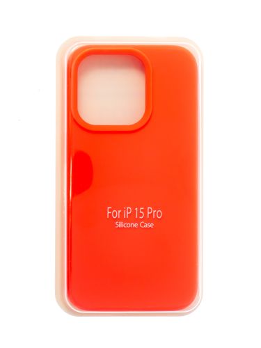 Чехол-накладка для iPhone 15 Pro SILICONE CASE закрытый ярко-розовый (29) оптом, в розницу Центр Компаньон